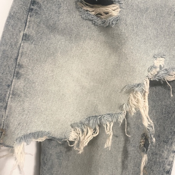 Zara NWT women's straight leg layered jeans size 40 (size 8 US) - Picture 8 of 9